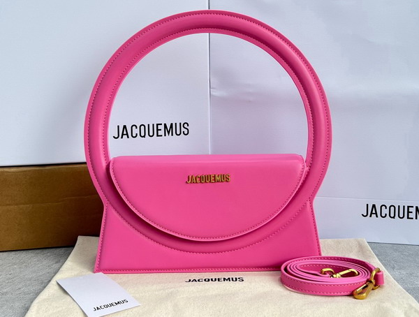 Jacquemus Le Sac Rond Pink Leather Replica