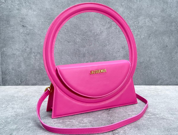 Jacquemus Le Sac Rond Pink Leather Replica