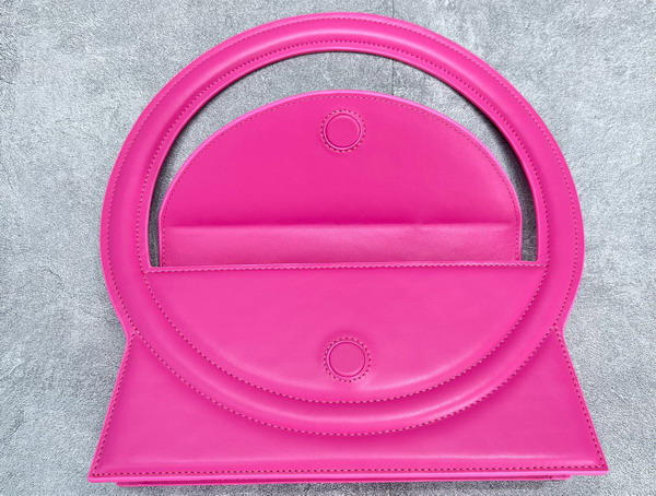 Jacquemus Le Sac Rond Pink Leather Replica