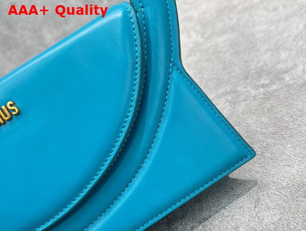 Jacquemus Le Sac Rond Turquoise Leather Replica