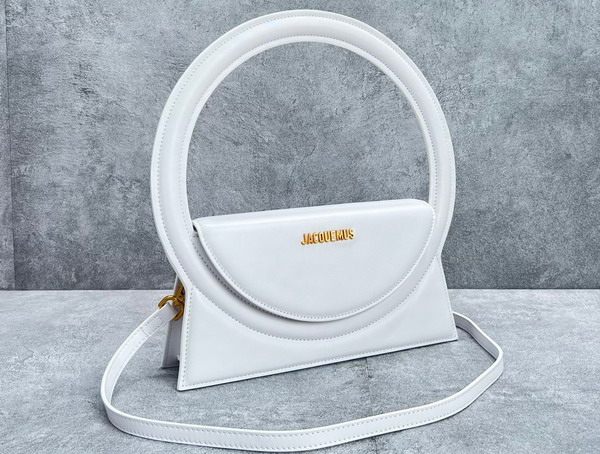 Jacquemus Le Sac Rond White Leather Replica