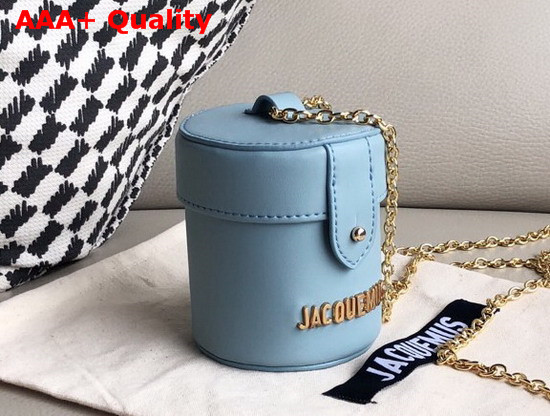 Jacquemus Le Vanity Leather Mini Bag in Baby Blue Replica