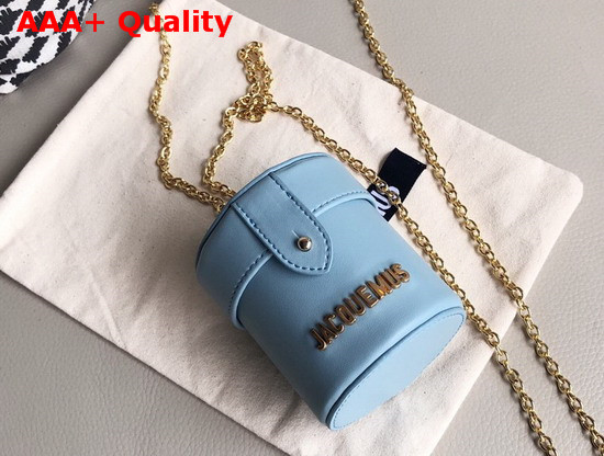 Jacquemus Le Vanity Leather Mini Bag in Baby Blue Replica