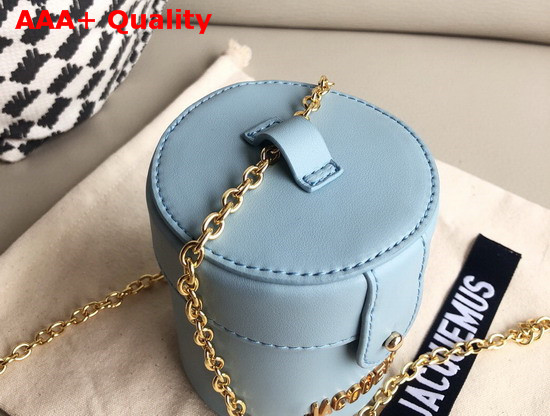 Jacquemus Le Vanity Leather Mini Bag in Baby Blue Replica