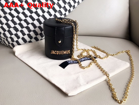 Jacquemus Le Vanity Leather Mini Bag in Black Replica