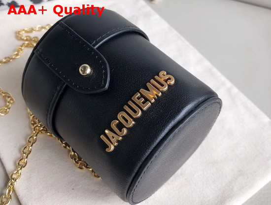 Jacquemus Le Vanity Leather Mini Bag in Black Replica