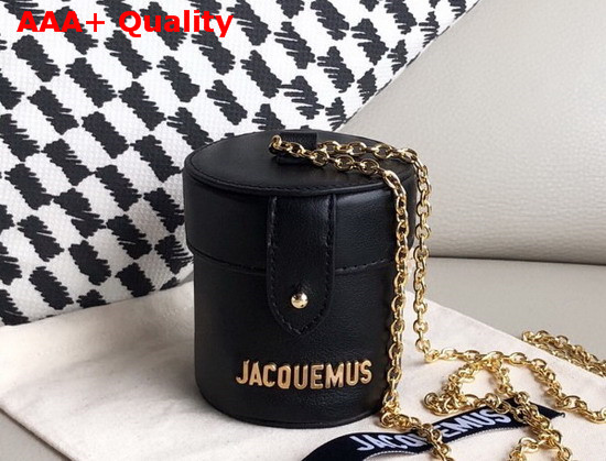 Jacquemus Le Vanity Leather Mini Bag in Black Replica