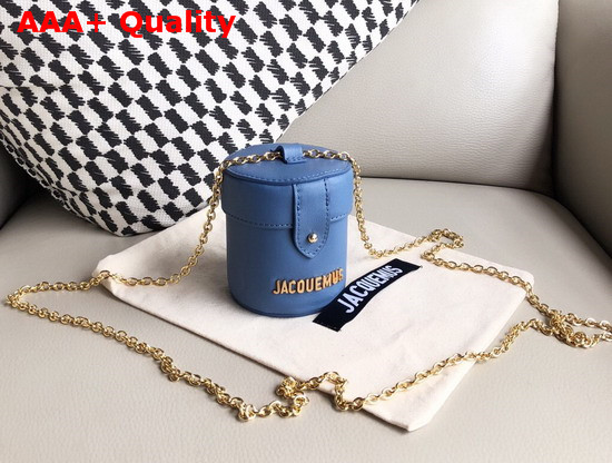 Jacquemus Le Vanity Leather Mini Bag in Blue Replica