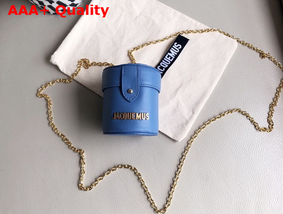 Jacquemus Le Vanity Leather Mini Bag in Blue Replica