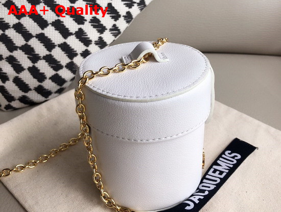 Jacquemus Le Vanity Leather Mini Bag in White Replica