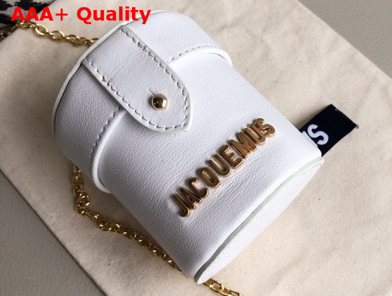 Jacquemus Le Vanity Leather Mini Bag in White Replica