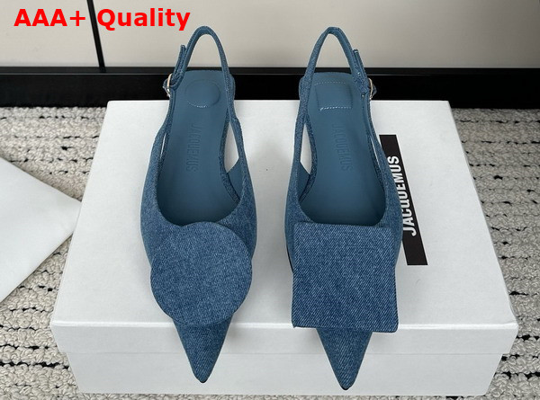 Jacquemus Les Slingbacks Duelo Plates Blue Denim Replica