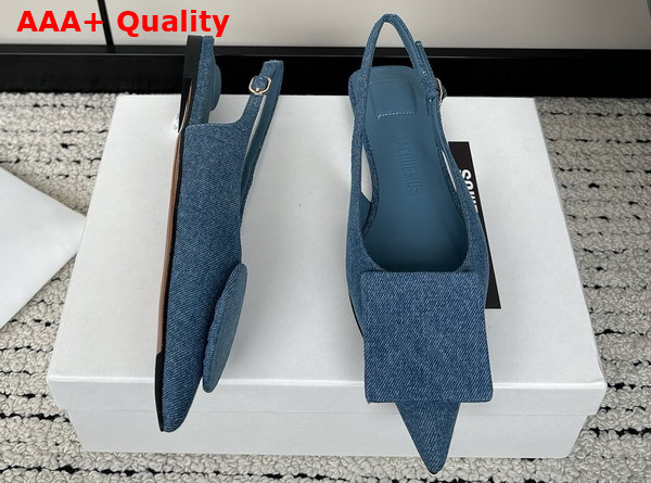 Jacquemus Les Slingbacks Duelo Plates Blue Denim Replica