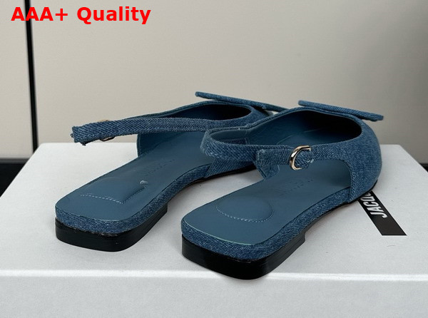 Jacquemus Les Slingbacks Duelo Plates Blue Denim Replica