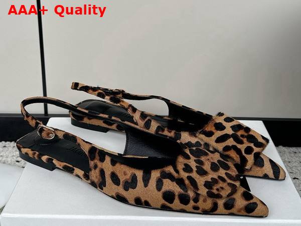 Jacquemus Les Slingbacks Duelo Plates Leopard Brown Pony Hair Replica