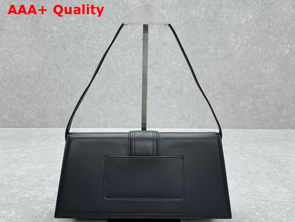 Jacquemus The Long Bambino Long Flap Bag in Black Smooth Leather Replica