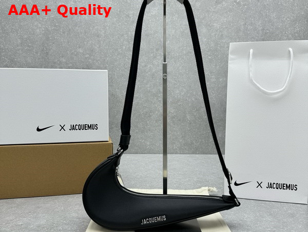 Jacquemus The Swoosh Jacquemus Nike Bag in Black Cowskin Replica