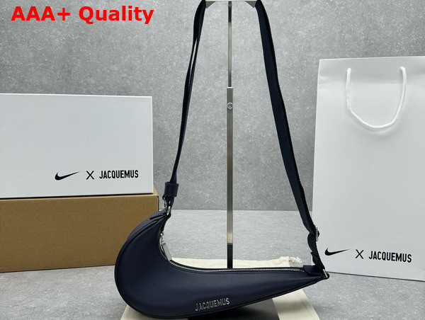 Jacquemus The Swoosh Jacquemus Nike Bag in Dark Navy Cowskin Replica