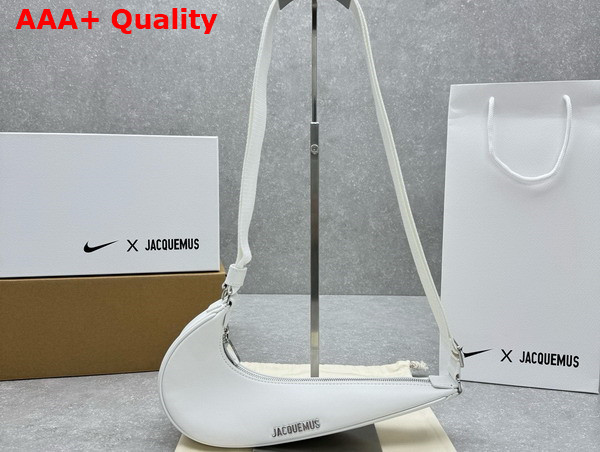 Jacquemus The Swoosh Jacquemus Nike Bag in White Cowskin Replica