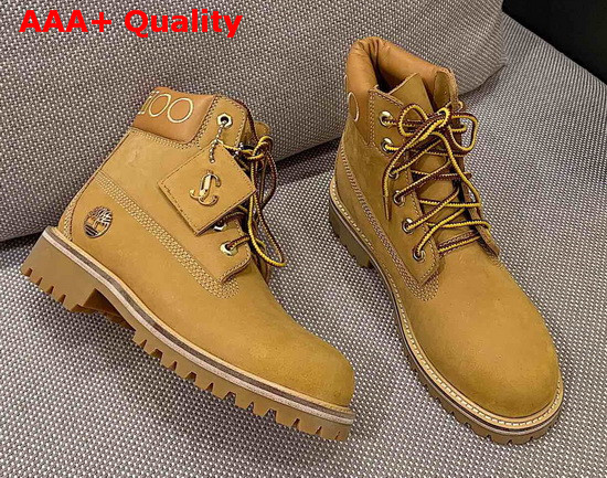 JC X Timberland F Wheat Nubuck Leather Boots with Gold Glitter Replica