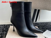 Jimmy Choo Cycas Ankle Boot 80 Black Nappa Leather Ankle Boots Replica