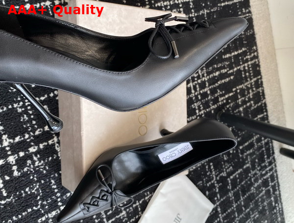 Jimmy Choo Scarlett 95 Black Nappa Leather Pumps Replica