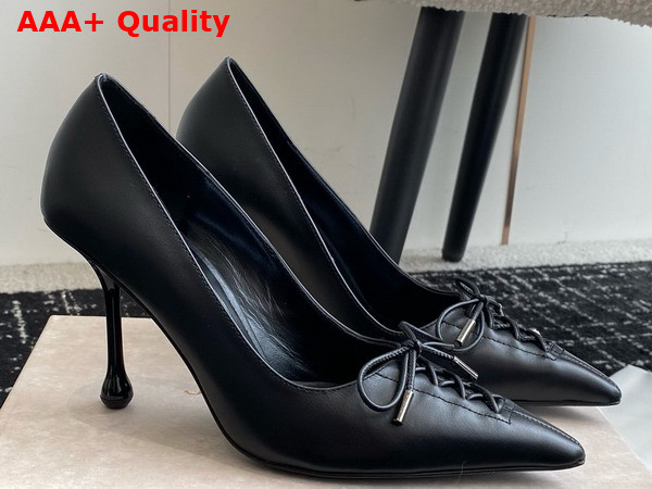 Jimmy Choo Scarlett 95 Black Nappa Leather Pumps Replica