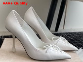 Jimmy Choo Scarlett 95 White Nappa Leather Pumps Replica