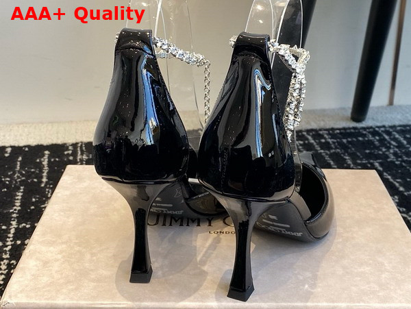 Jimmy Choo Stevie 50 Black Patent Leather Pumps Replica