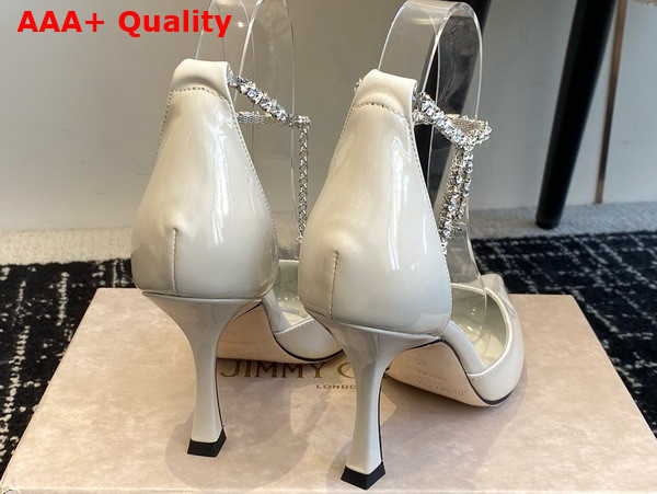 Jimmy Choo Stevie 50 Latte Patent Leather Pumps Replica