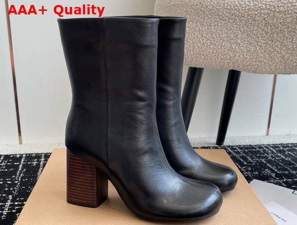 Lemaire Anatomic Boots 80 Women bk999 Black ll0078 Glossy Vegetable Leather Replica