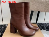 Lemaire Anatomic Boots 80 Women br449 Dark Brown ll0078 Glossy Vegetable Leather Replica