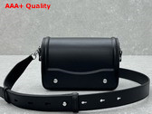 Lemaire Ransel Mini Satchel Black Glossy Leather Replica