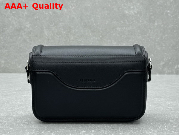 Lemaire Ransel Mini Satchel Black Glossy Leather Replica