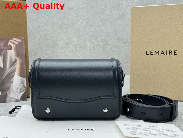 Lemaire Ransel Mini Satchel Midnight Blue Glossy Leather Replica