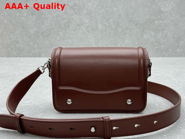 Lemaire Ransel Mini Satchel Pecan Brown Glossy Leather Replica