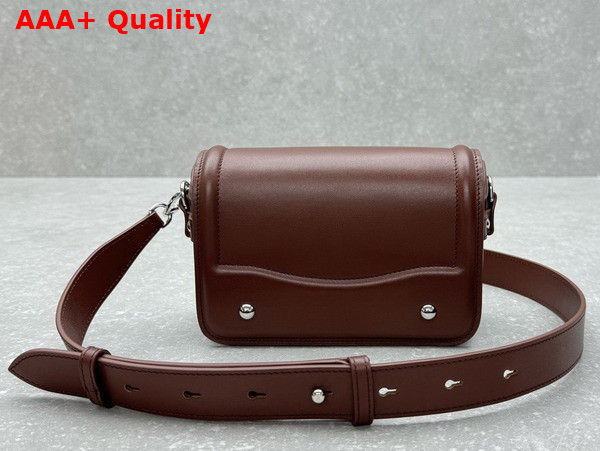 Lemaire Ransel Mini Satchel Pecan Brown Glossy Leather Replica