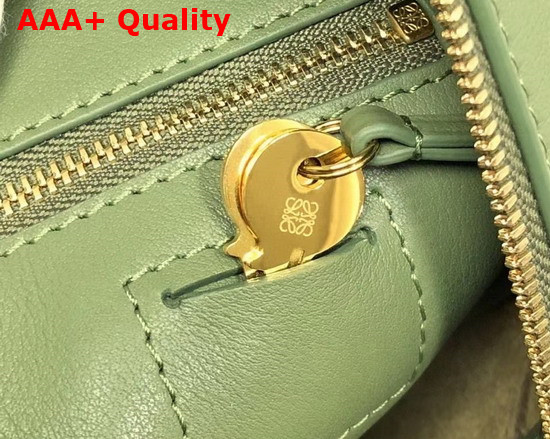 Loewe Amazona 19 Square Bag in Avocado Green Nappa Calfskin Replica