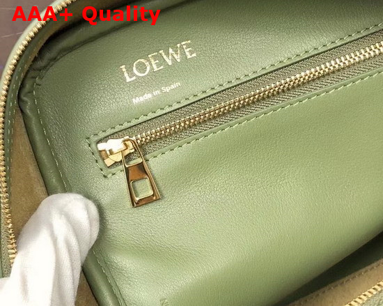 Loewe Amazona 19 Square Bag in Avocado Green Nappa Calfskin Replica