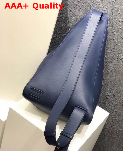 Loewe Anton Backpack Navy Blue Classic Calf Leather Replica