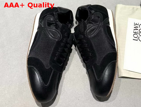 Loewe Ballet Runner Black Nylon and Leather Replica