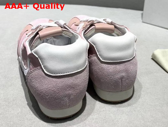 Loewe Ballet Runner Pink and White Leather Replica