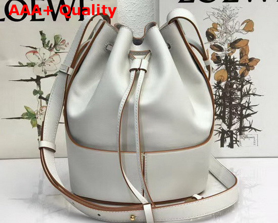 Loewe Balloon Small Bag Soft White Nappa Calf Leather Replica