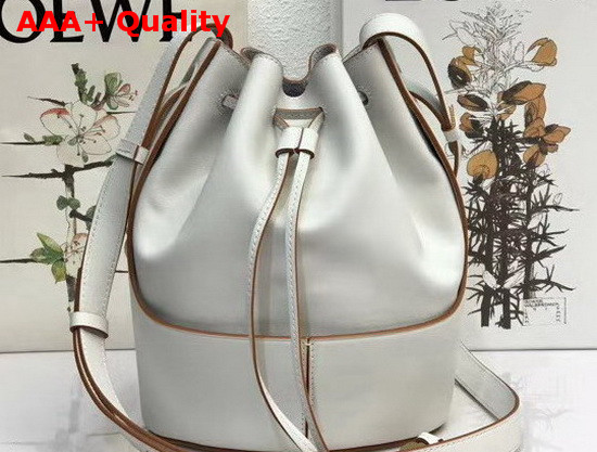 Loewe Balloon Small Bag Soft White Nappa Calf Leather Replica