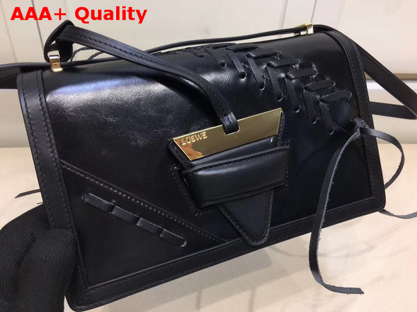 Loewe Barcelona Laced Large Bag Black Calfskin Replica