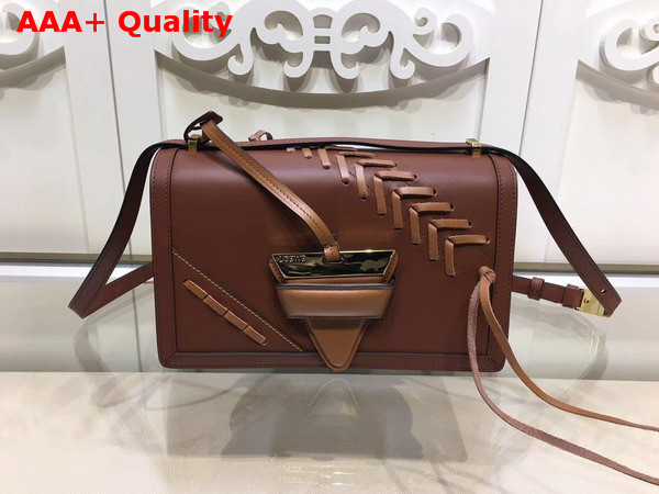 Loewe Barcelona Laced Large Bag Tan Calfskin Replica