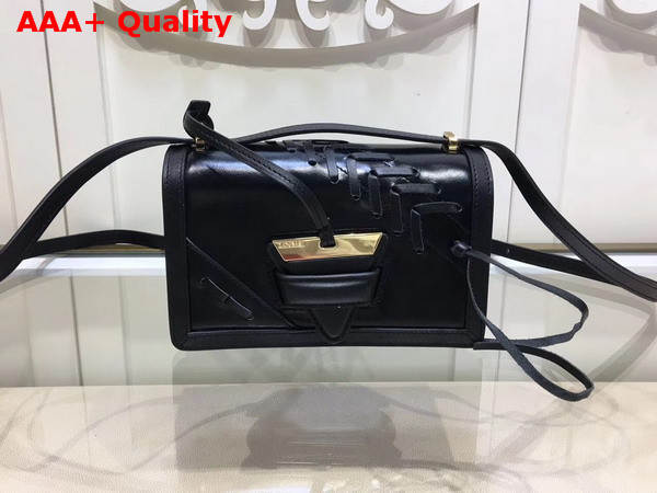 Loewe Barcelona Laced Small Bag Black Calfskin Replica