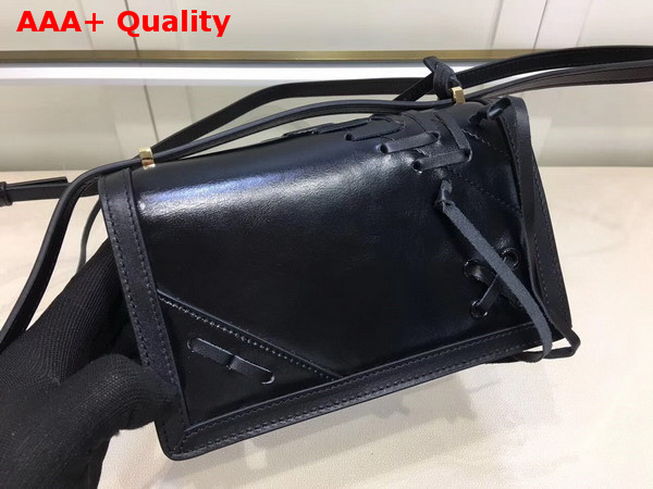 Loewe Barcelona Laced Small Bag Black Calfskin Replica