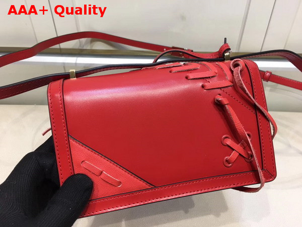 Loewe Barcelona Laced Small Bag Red Calfskin Replica