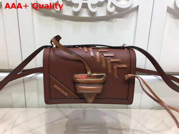 Loewe Barcelona Laced Small Bag Tan Calfskin Replica